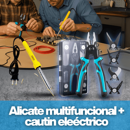 ALICATE MULTIFUNCIONAL  5en1 + Cautin Eléctrico
