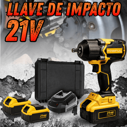 LLAVE DE IMPACTO Powful 21V doble batería