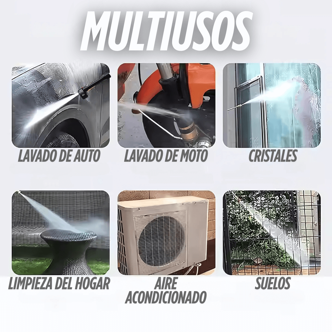 Hidrolavadora Potente Celeste 6 en 1