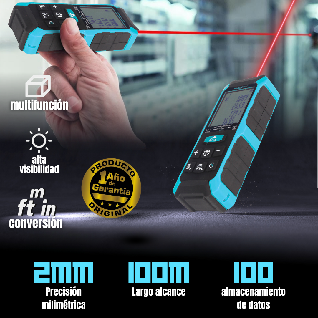 MEDIDOR LASER PROFESIONAL 100M